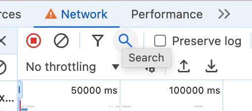 The button opening full-text search in dev tools&#x27; network tab
